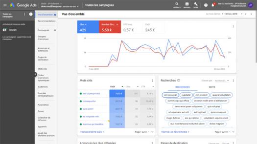 Publicité en ligne - Google Adwords